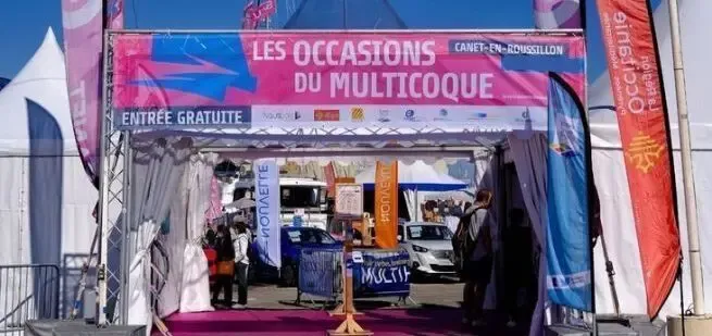 Le salon du multicoque d'occasion, c'est à Canet en Roussillon en 2024, le rendez vous incontournable des catamarans.